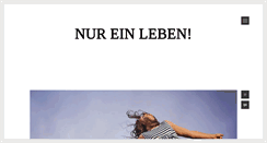 Desktop Screenshot of nur-ein-leben.de